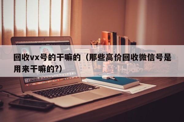 回收vx号的干嘛的（那些高价回收微信号是用来干嘛的?）